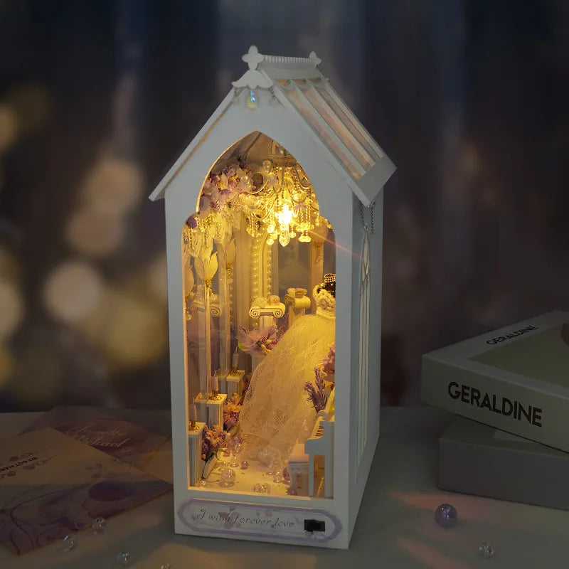 Tianyu Diy Cottage Bookstand Tc21 Hand Assembled Forever Fangfei Creative Model Figurine Qixi Festival Birthday Gift Home Decor