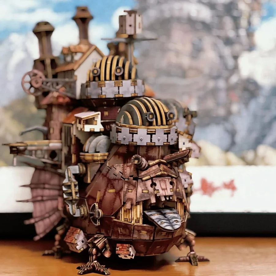 3D Wooden Puzzle Creative Magic Steel Castle Theme Film Movie Series DIY Toy Home Decoration Model Kit Gifts for Adults